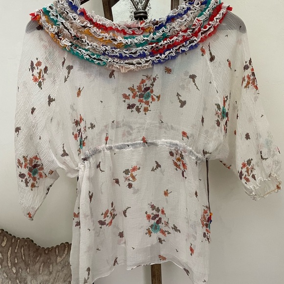ISABELA CAPETO PEASANT BLOUSE - Picture 4 of 5